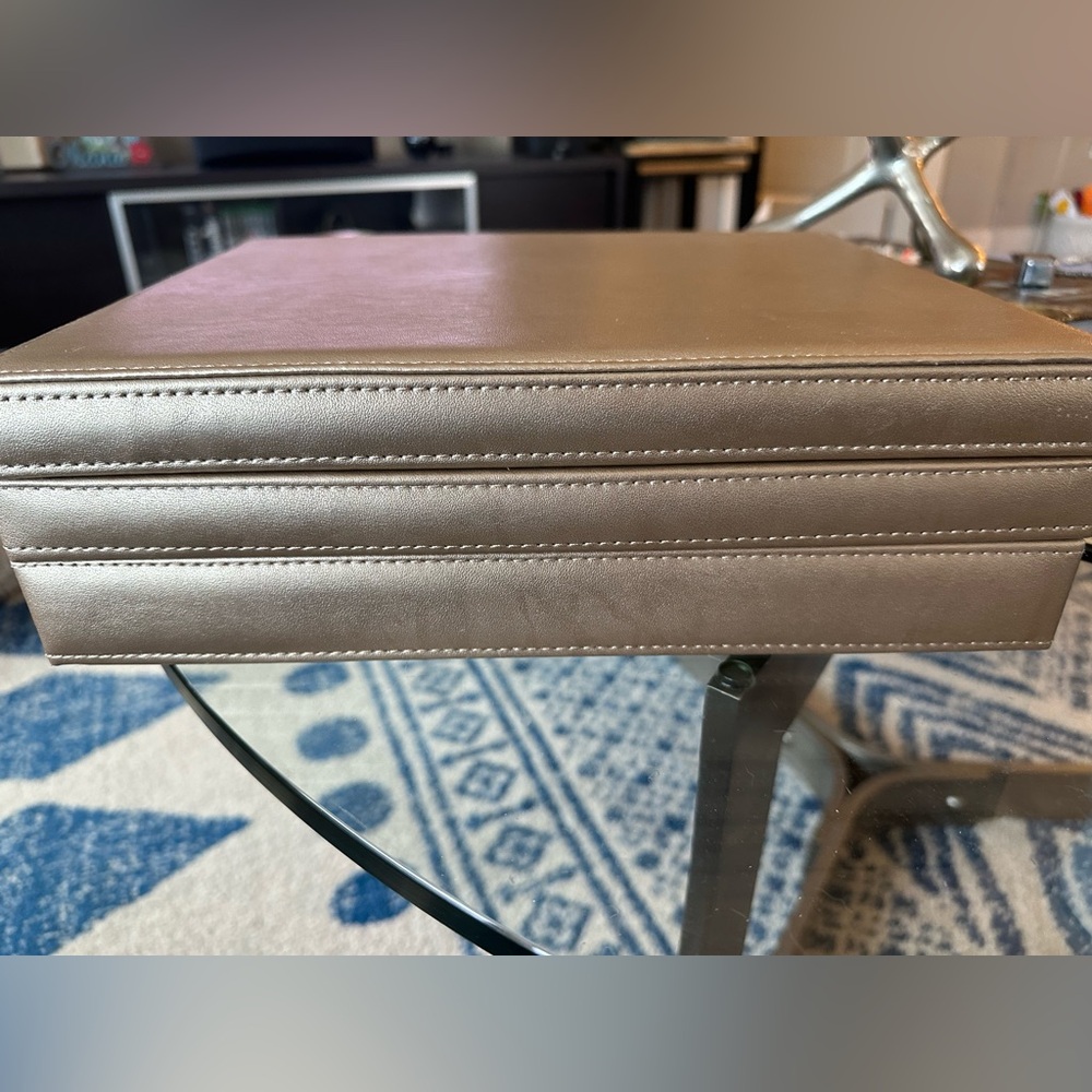 Jewelry organizer. Container Store. Brand New condition. Gold. Jewelry case